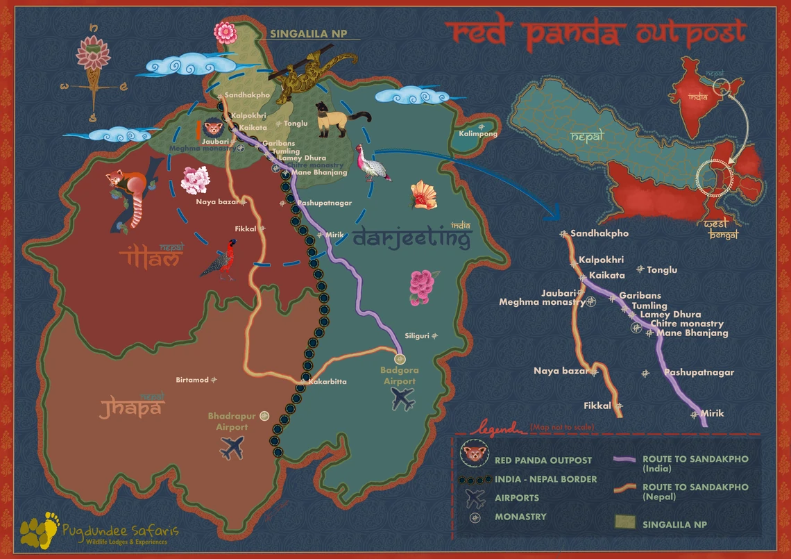 Red Panda Route Map